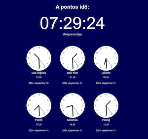 Pontos idő